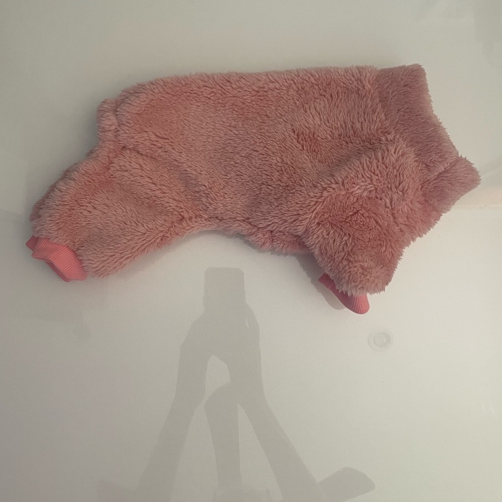 Pink Fleece Dog Sweater